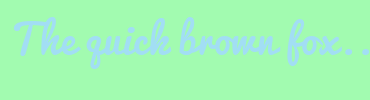 Image with Font Color A2DEF4 and Background Color A2FBB0